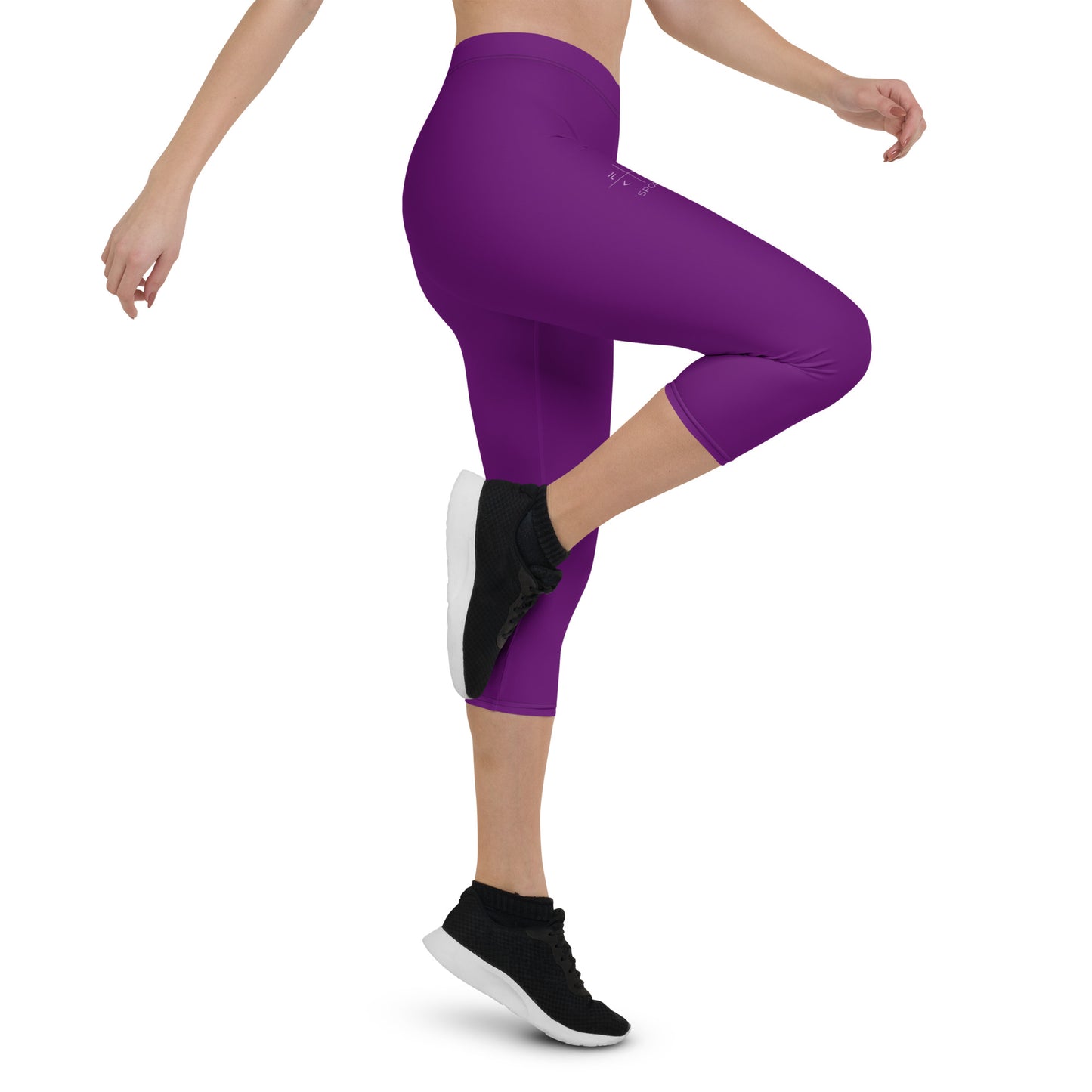 Grape Royale FLAKOUT Sport Women's Capri Leggings - FLAKOUT