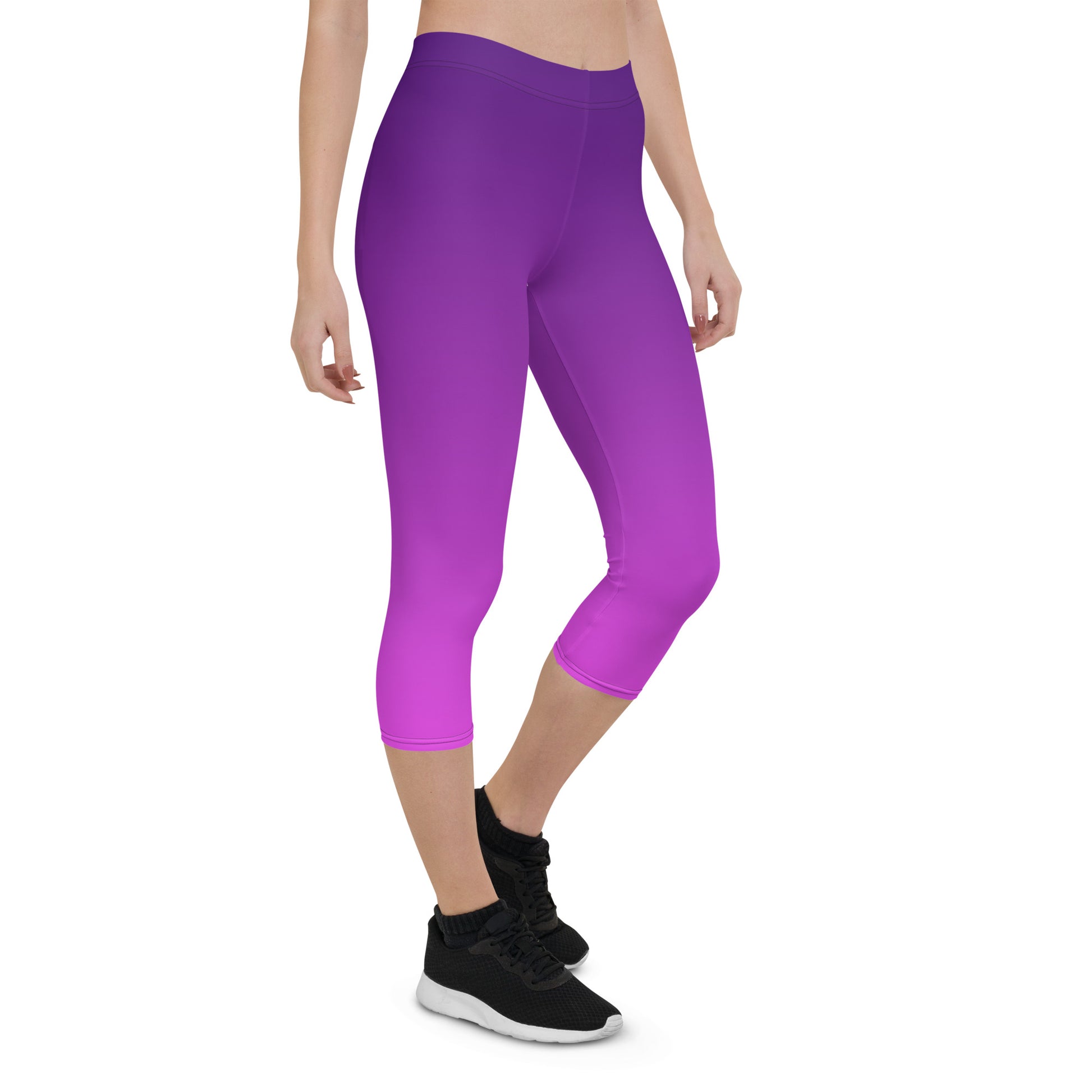 Neon Orchid Women's Capri Leggings - FLAKOUT