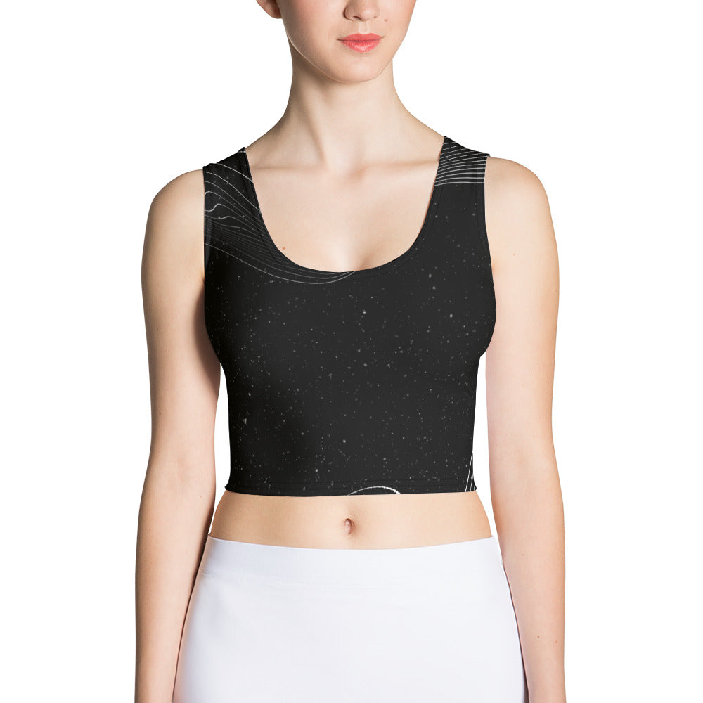 Noir Stripes Crop Top - FLAKOUT