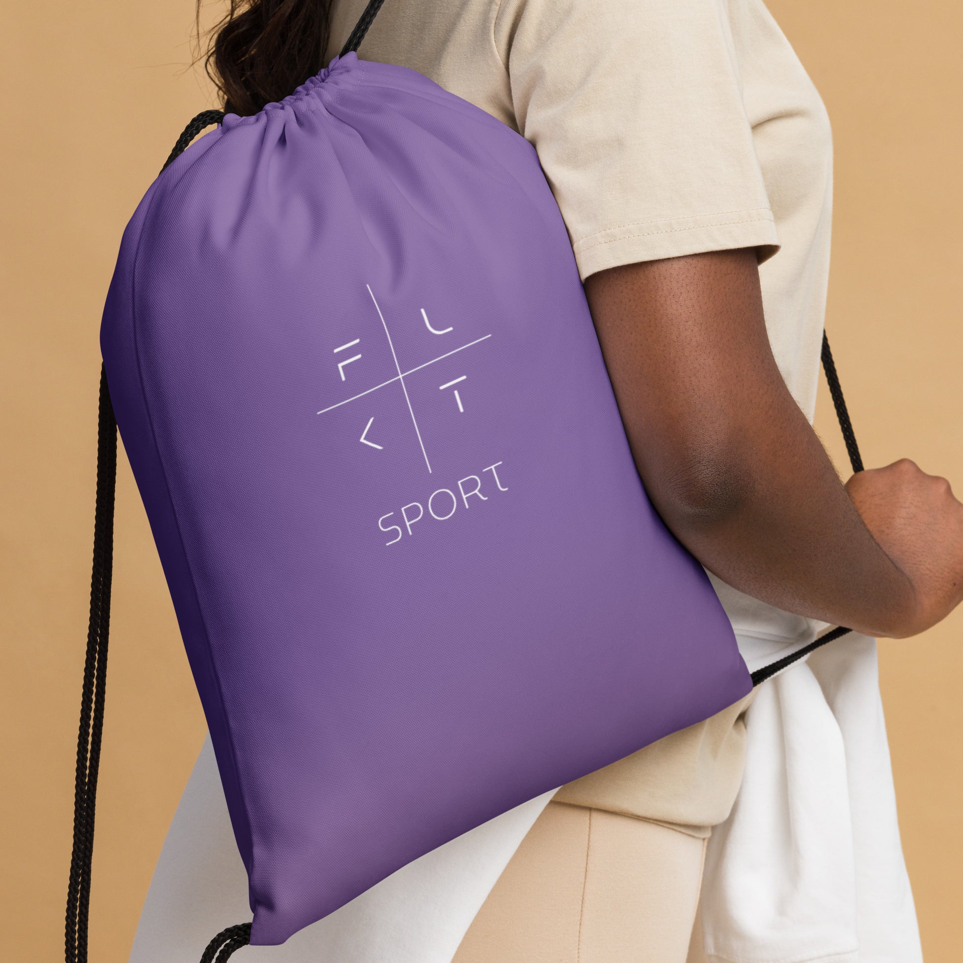 FLAKOUT Sport Unisex Drawstring Bag - Purple - FLAKOUT