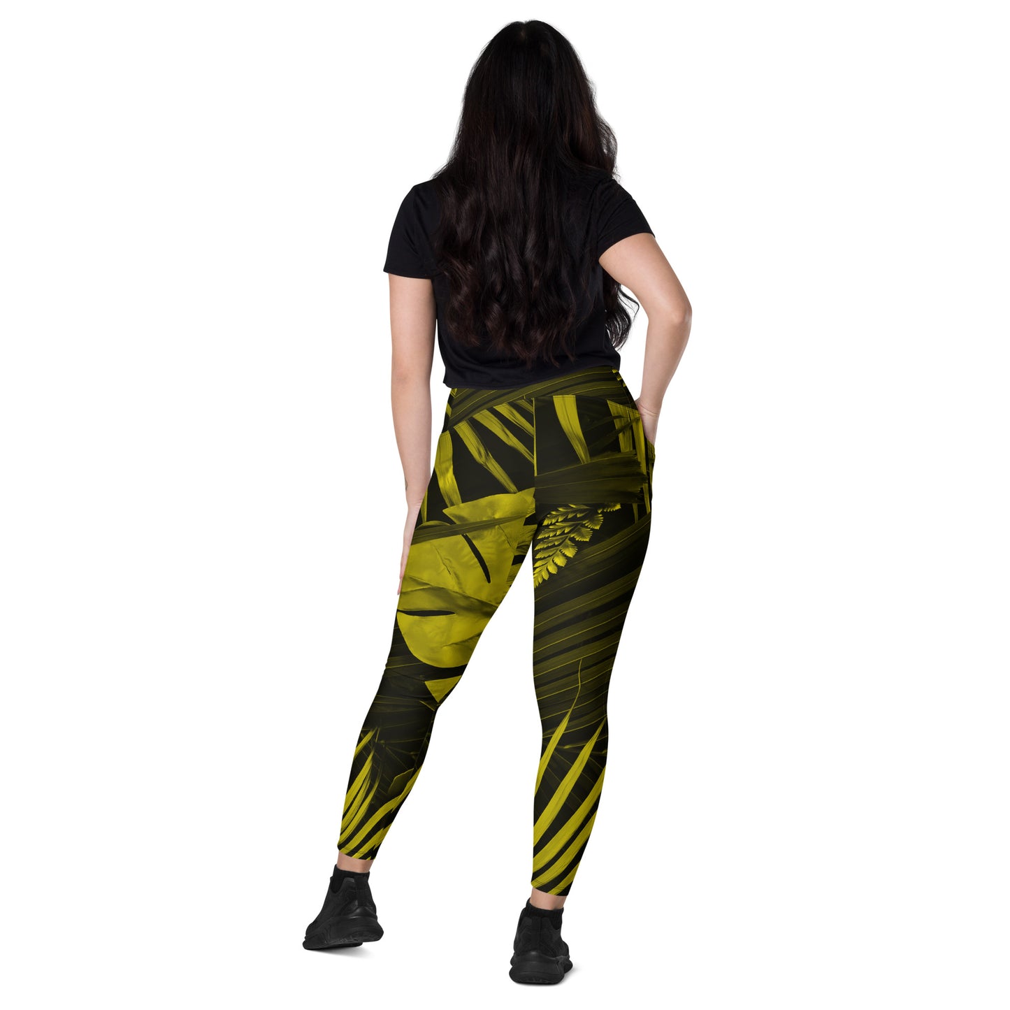 Yellowaze Women's Recycled Crossover Leggings With Pockets - FLAKOUT