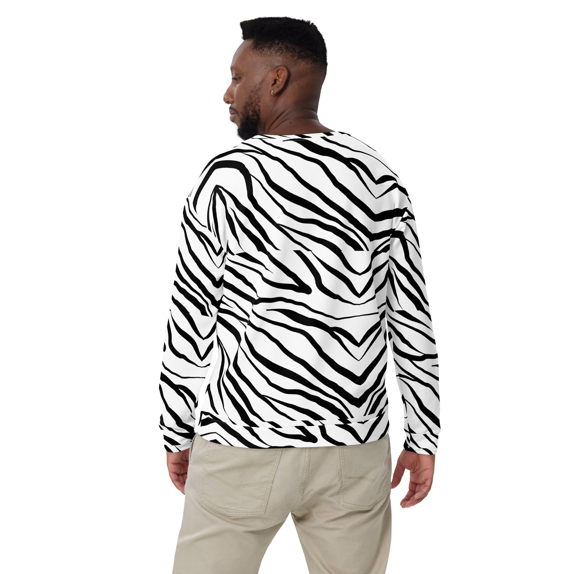 Striped Zebra Vibrance Sweatshirt - FLAKOUT