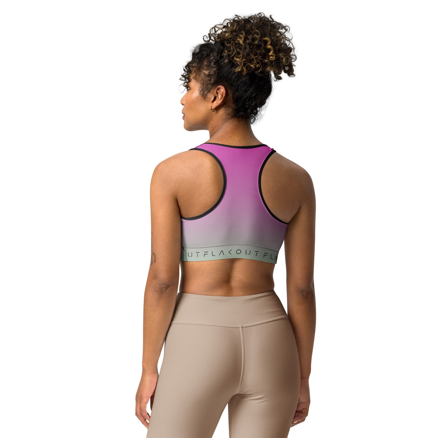 Fuchsia Fantasy Women's Sports Performance Bra - FLAKOUT