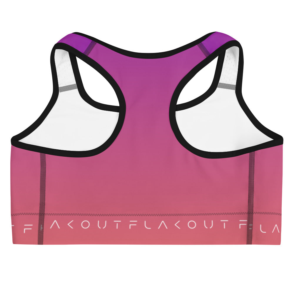 Berry Sunset Women's Sports Performance Bra - FLAKOUT