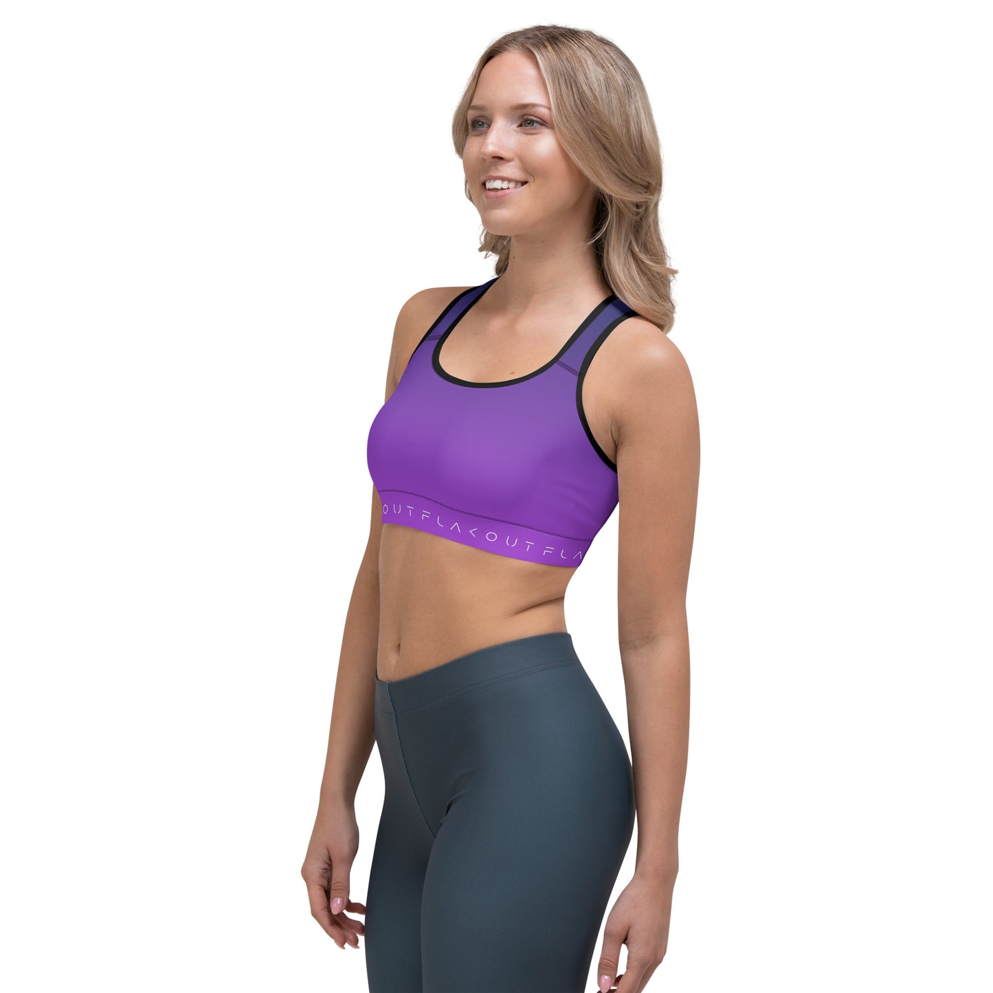 Lilac Twilight Women's Sports Performance Bra - FLAKOUT