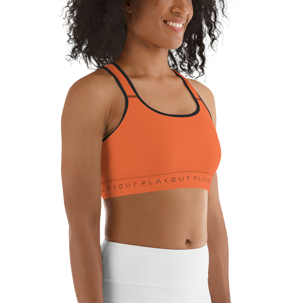 Fiery Burst Women's Sports Performance Bra - FLAKOUT