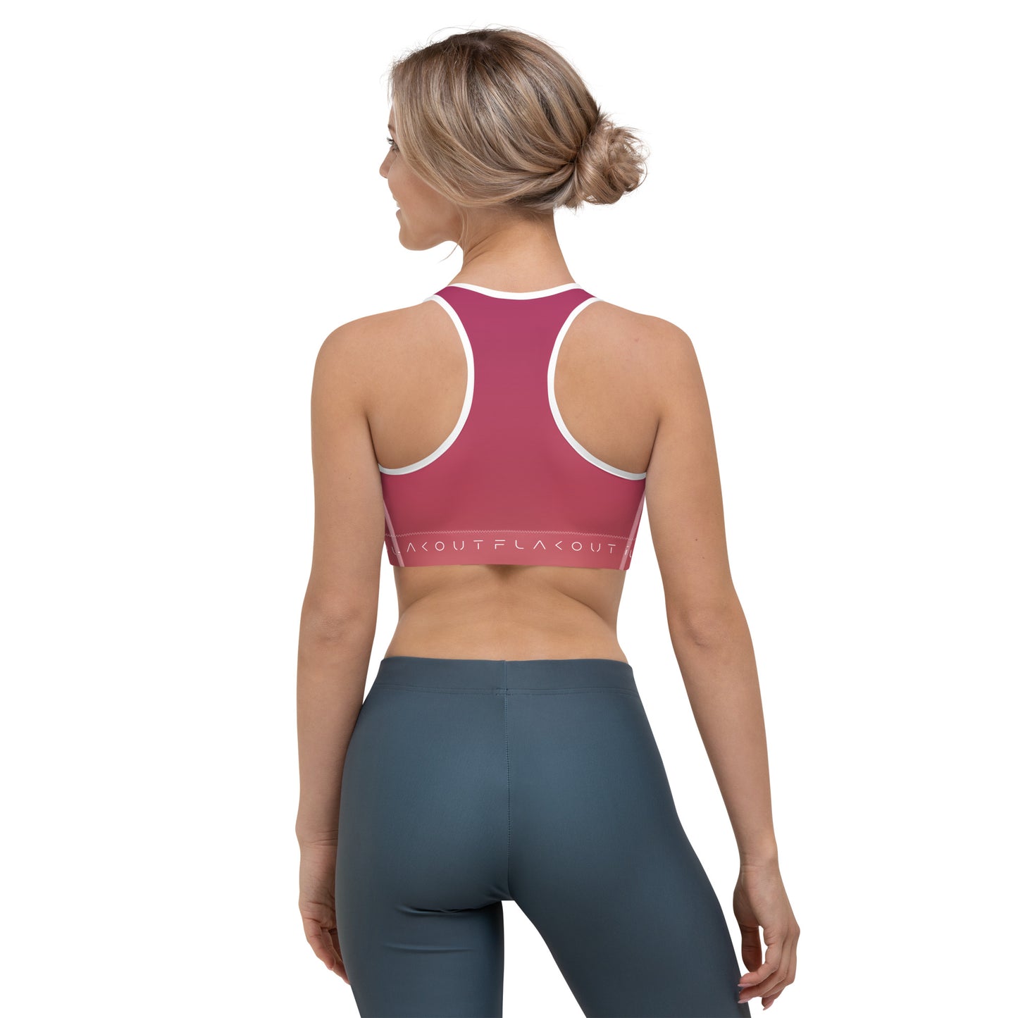 Rosewood Bloom Women's Sports Performance Bra - FLAKOUT