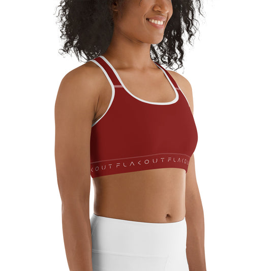 Cherry Inferno Women's Sports Performance Bra - FLAKOUT