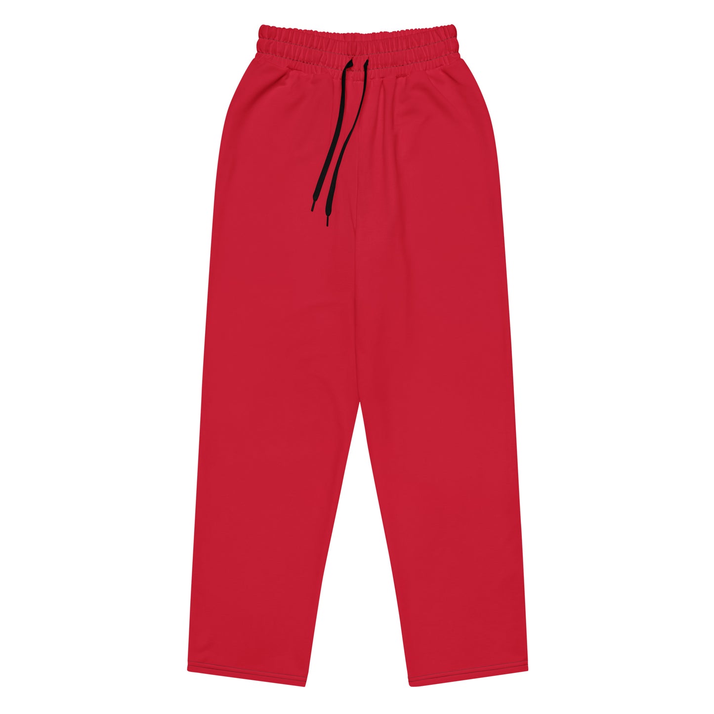 Unisex Wide-leg Recycled Joggers - Red - FLAKOUT