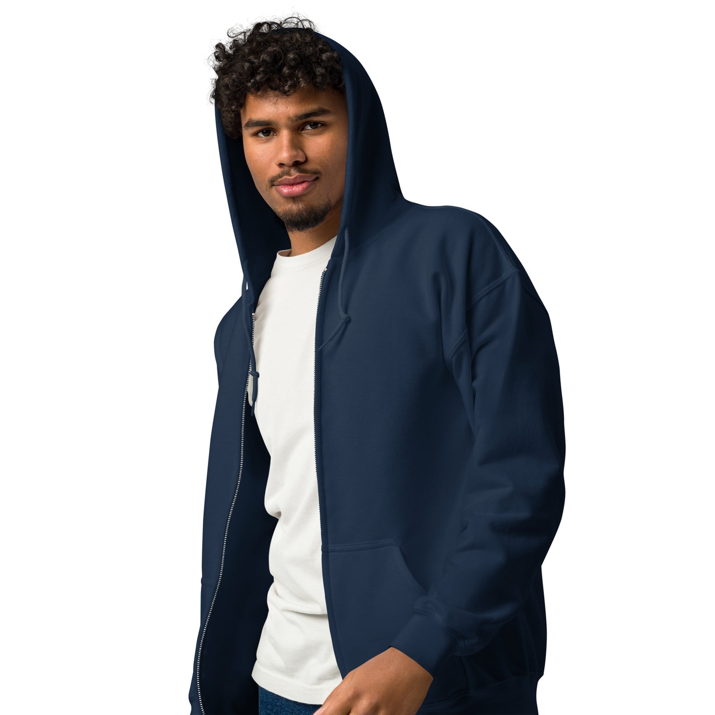 Nonnotine Dreamscape Trippin Heavy Harmony Fusion Zip Hoodie - Navy - FLAKOUT