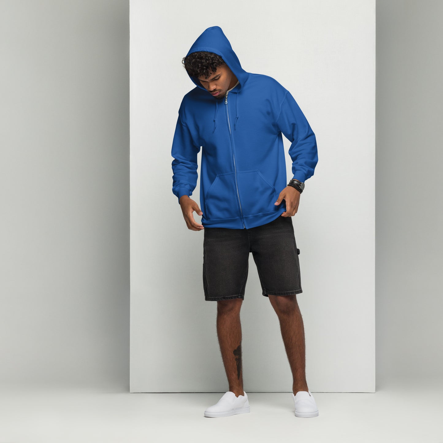 Echoes Of Dejavu Heavy Harmony Fusion Zip Hoodie - Royal - FLAKOUT