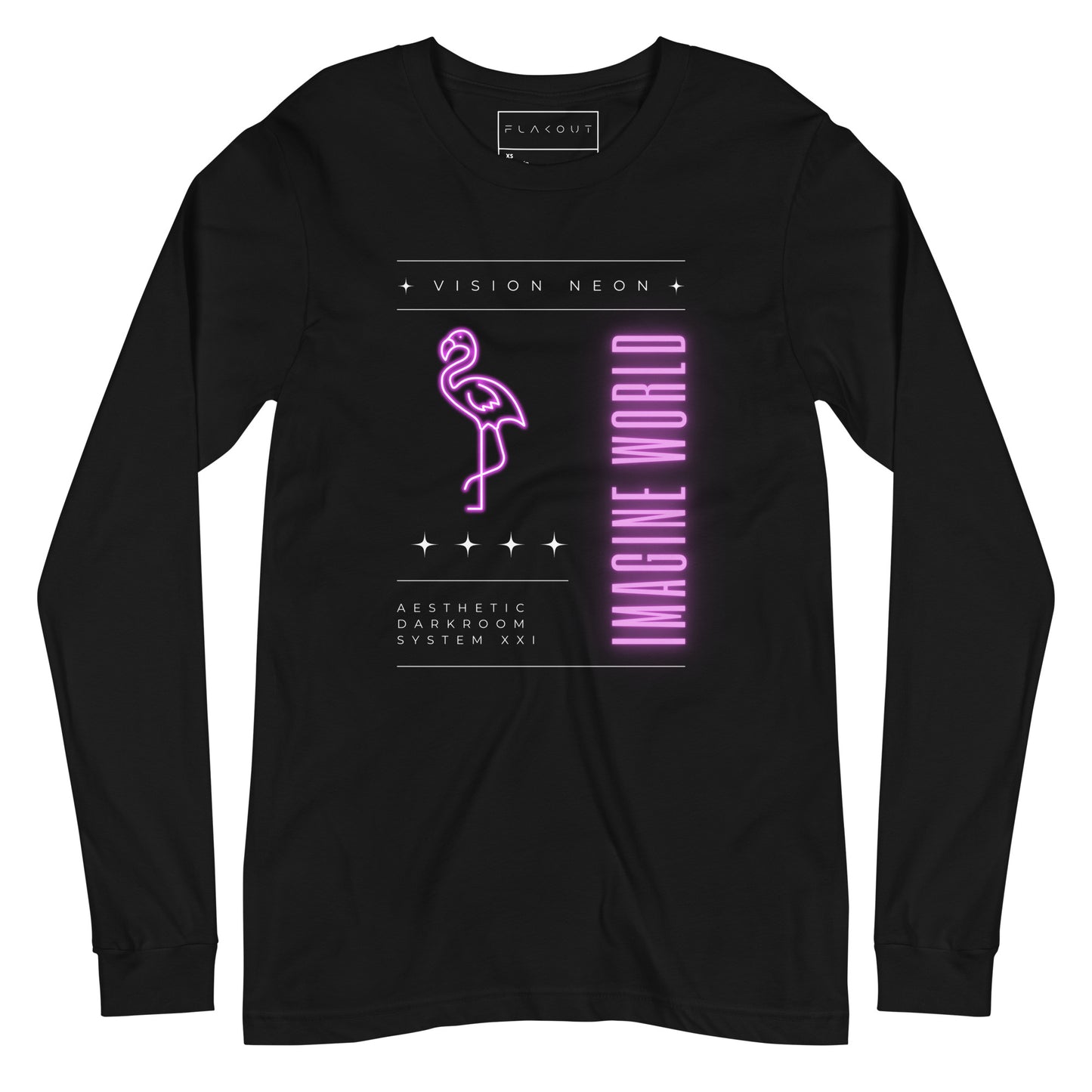 Vision Neon Utopia Long Sleeve Tee - FLAKOUT