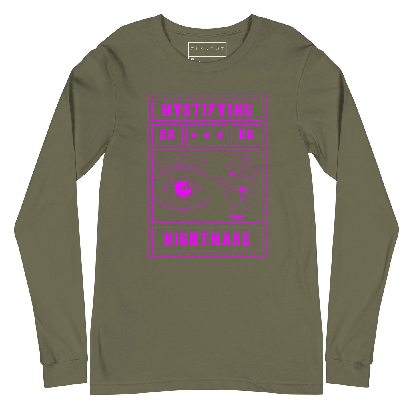 Mystifying Nightmare Shadowy Enigma Long Sleeve Tee - FLAKOUT