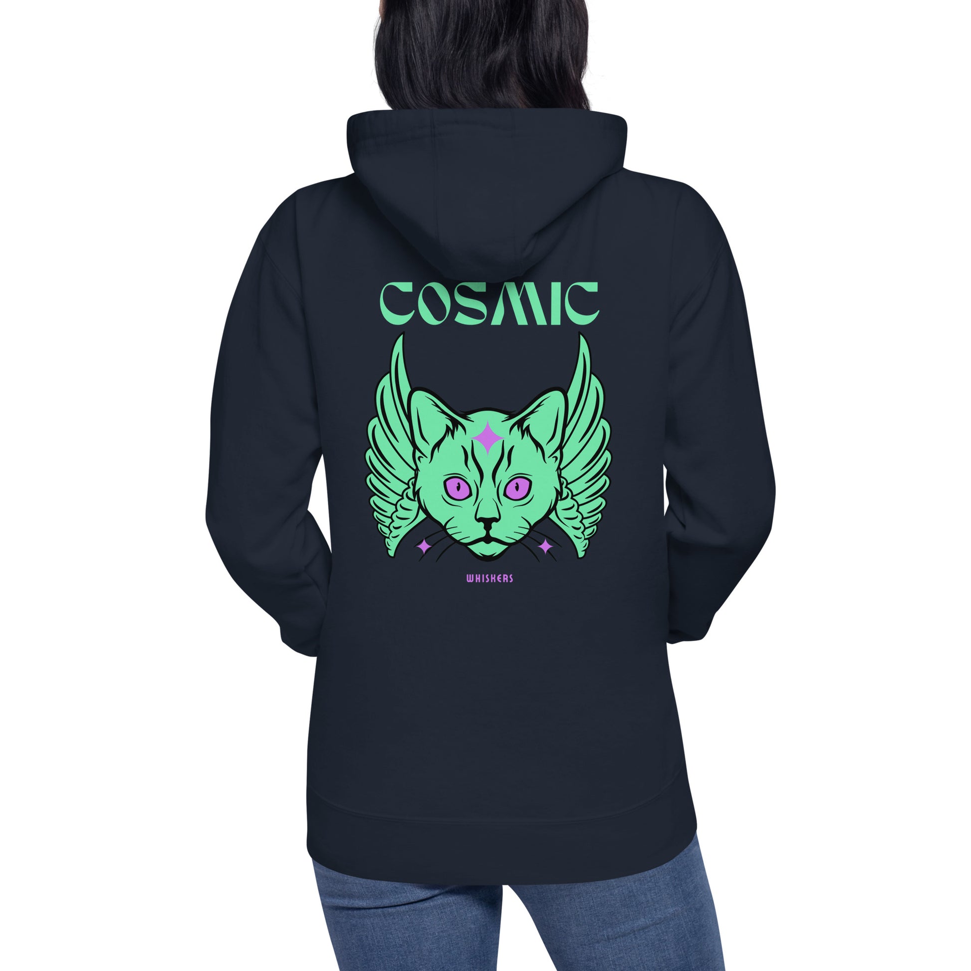 Cosmic Whiskers Unisex Hoodie - FLAKOUT