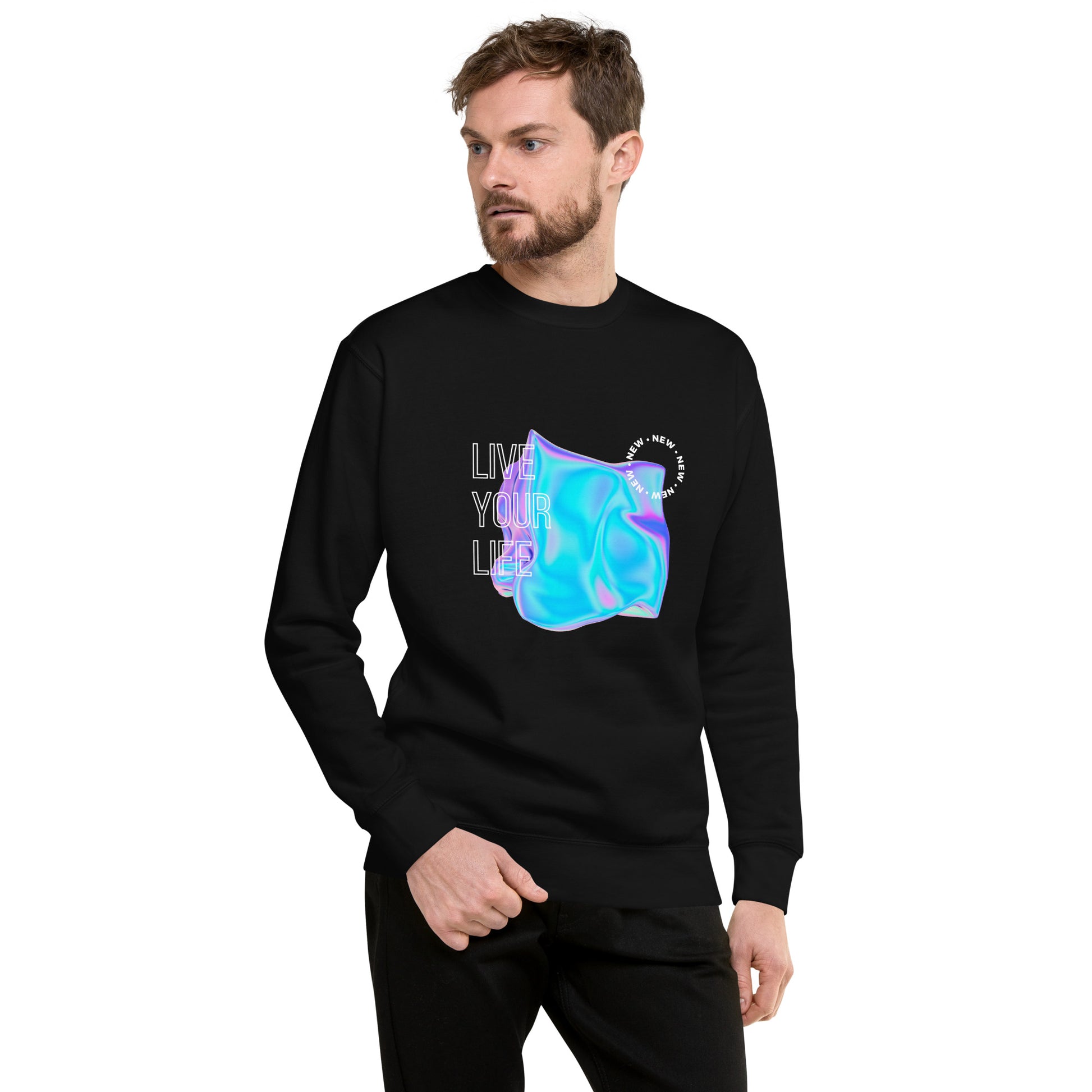 Vivid Existence Live Your Life Sweatshirt - FLAKOUT