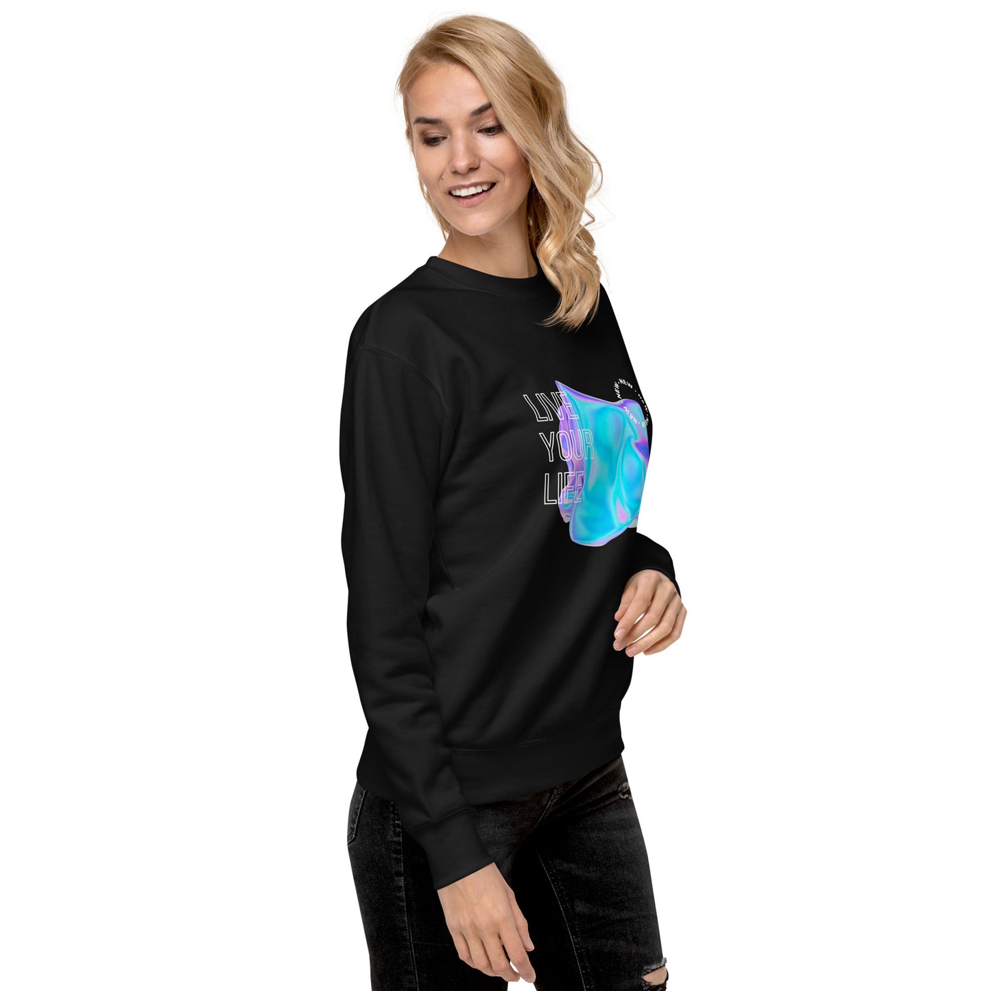 Vivid Existence Live Your Life Sweatshirt - FLAKOUT