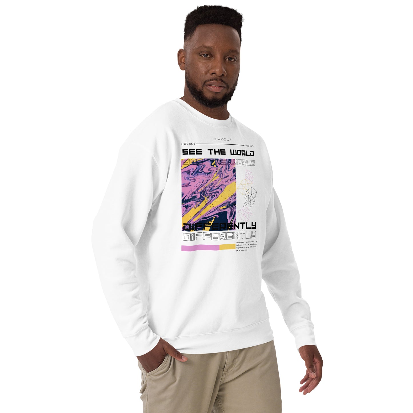 Divergent Horizon See The World Differently Sweatshirt - FLAKOUT