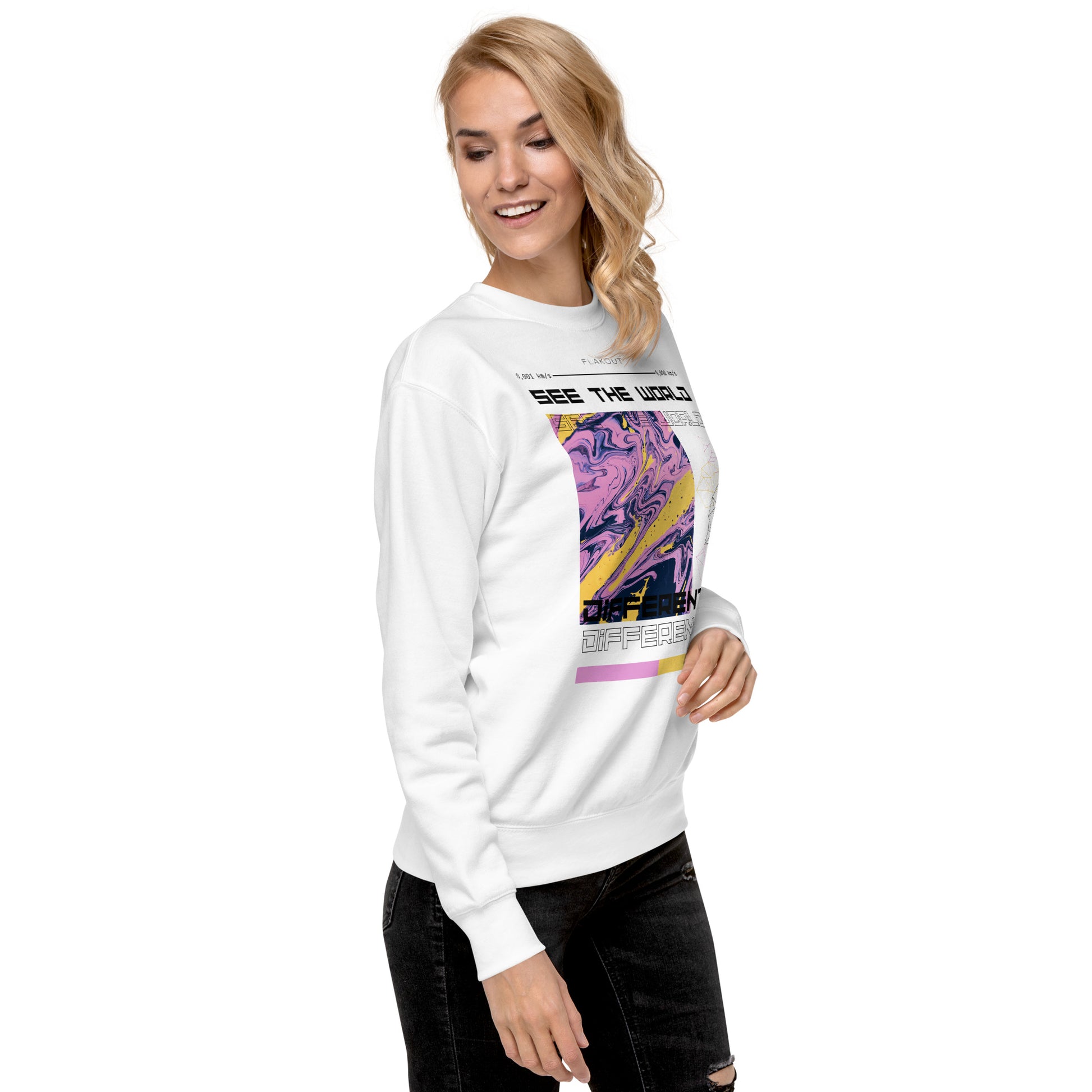 Divergent Horizon See The World Differently Sweatshirt - FLAKOUT