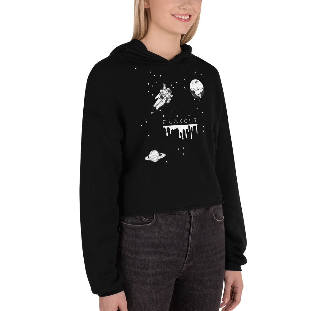 Women's Crop Hoodie Astronaut - FLAKOUT