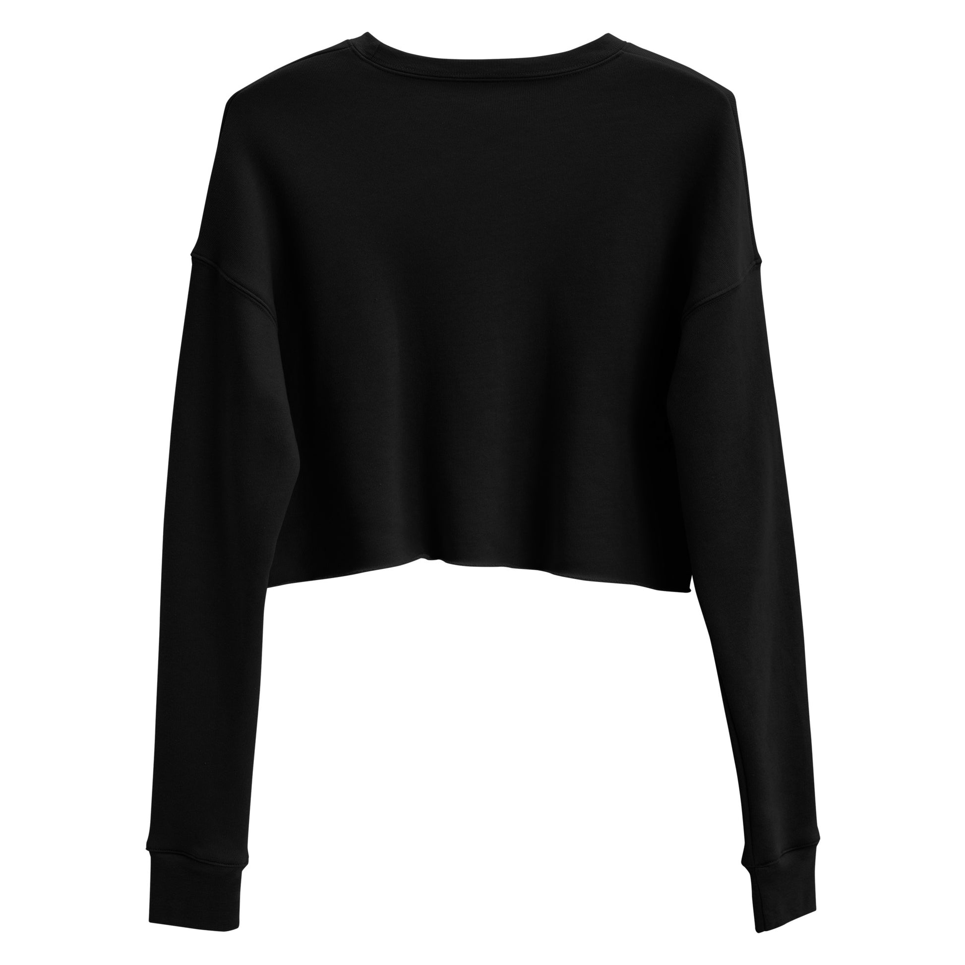 Astronaut Women's Crop Sweatshirt - Black - FLAKOUT