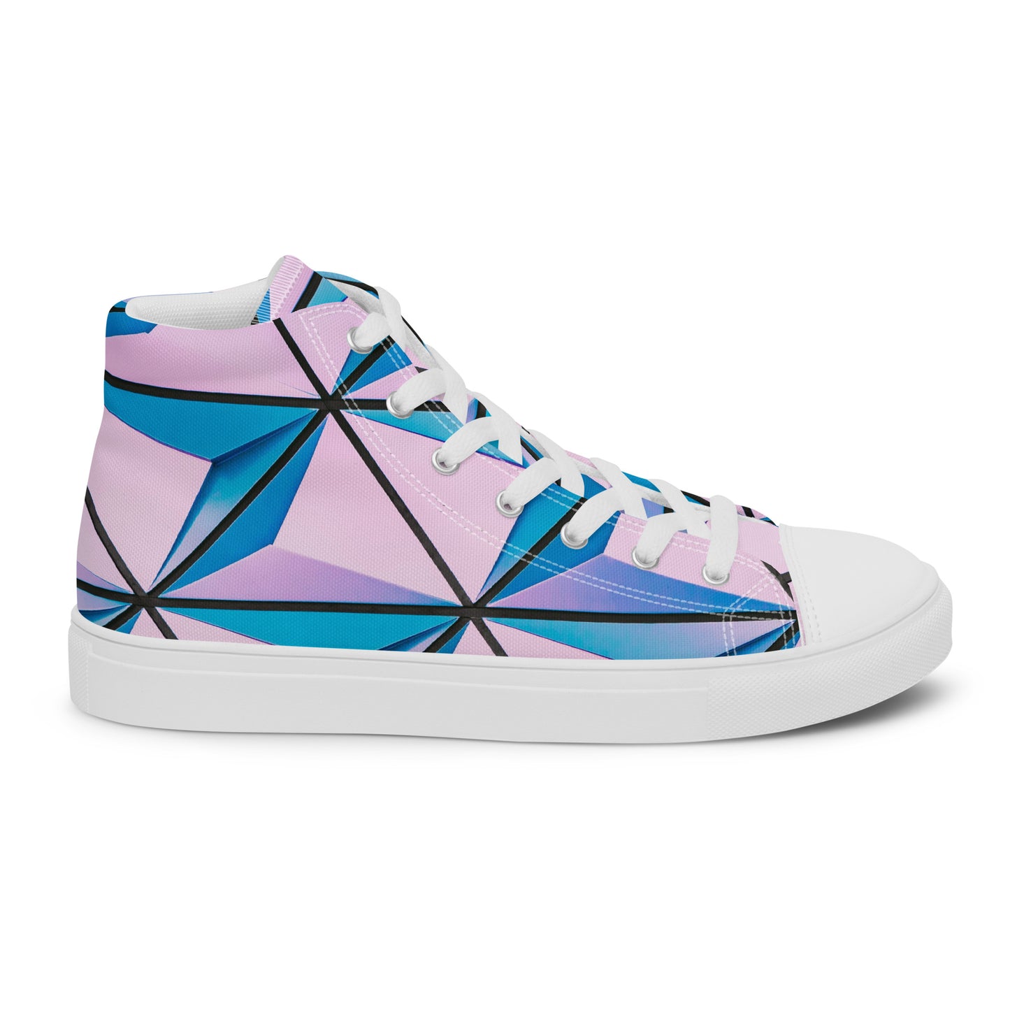 Lineage Of Angles Women's High Top Canvas Shoes - FLAKOUT