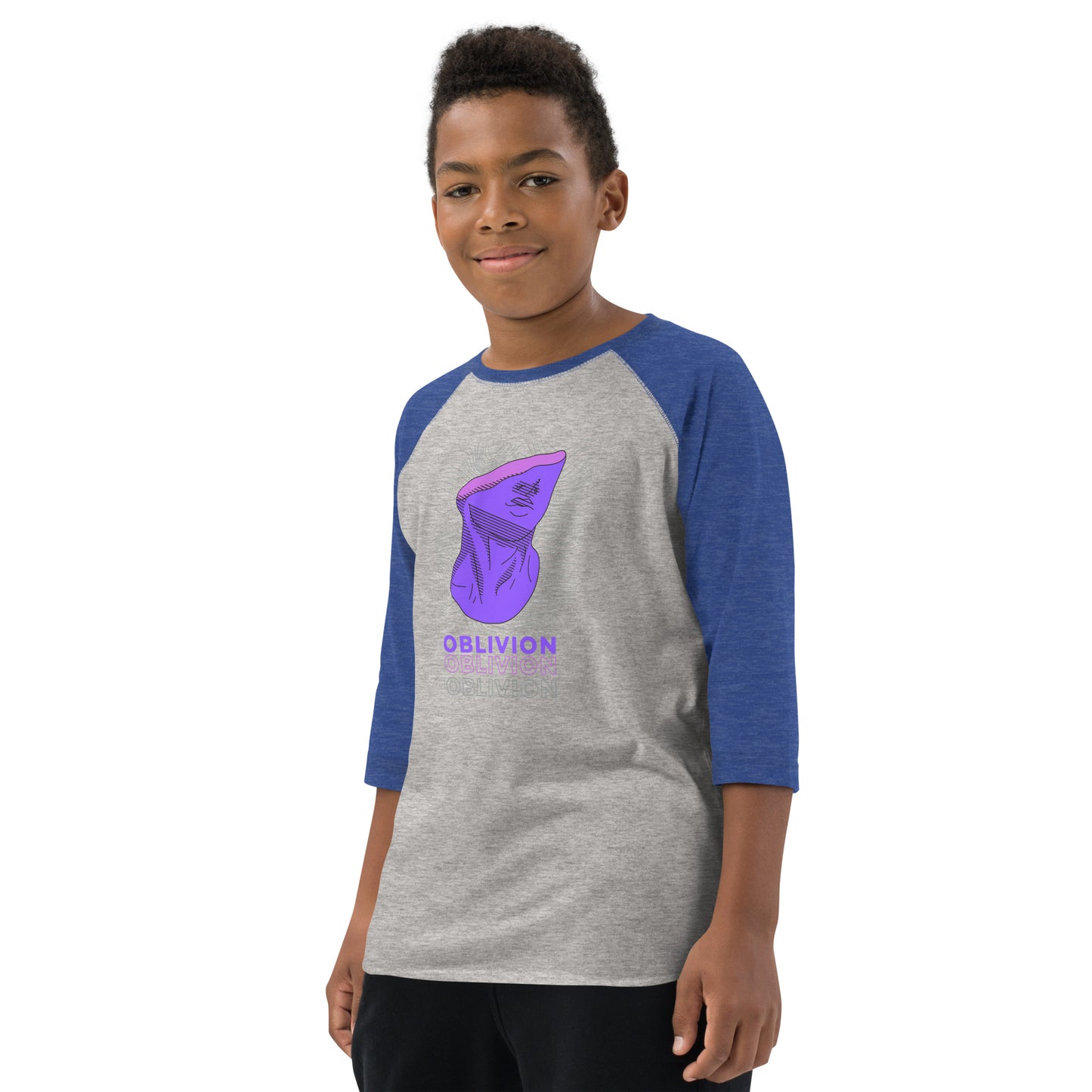 Violet Veil Of Oblivion Kid's Long Sleeve Shirt - FLAKOUT