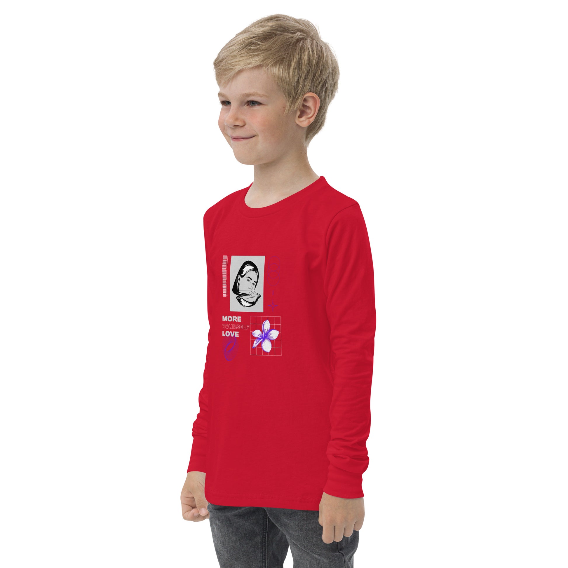 Nurture Yourself Love Yourself More Kid's Long Sleeve Shirt - FLAKOUT