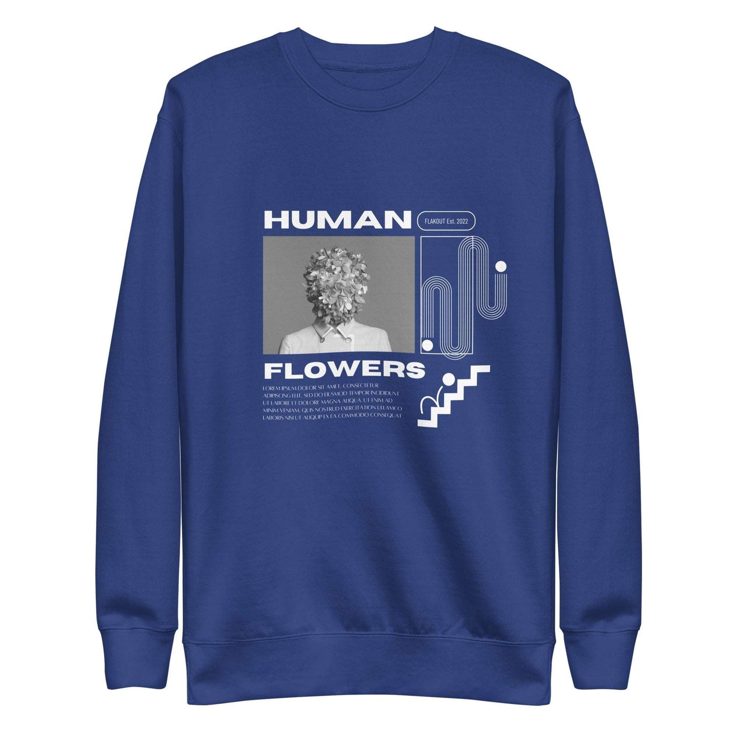 Human Flowers Floral Blooming Sweatshirt - FLAKOUT