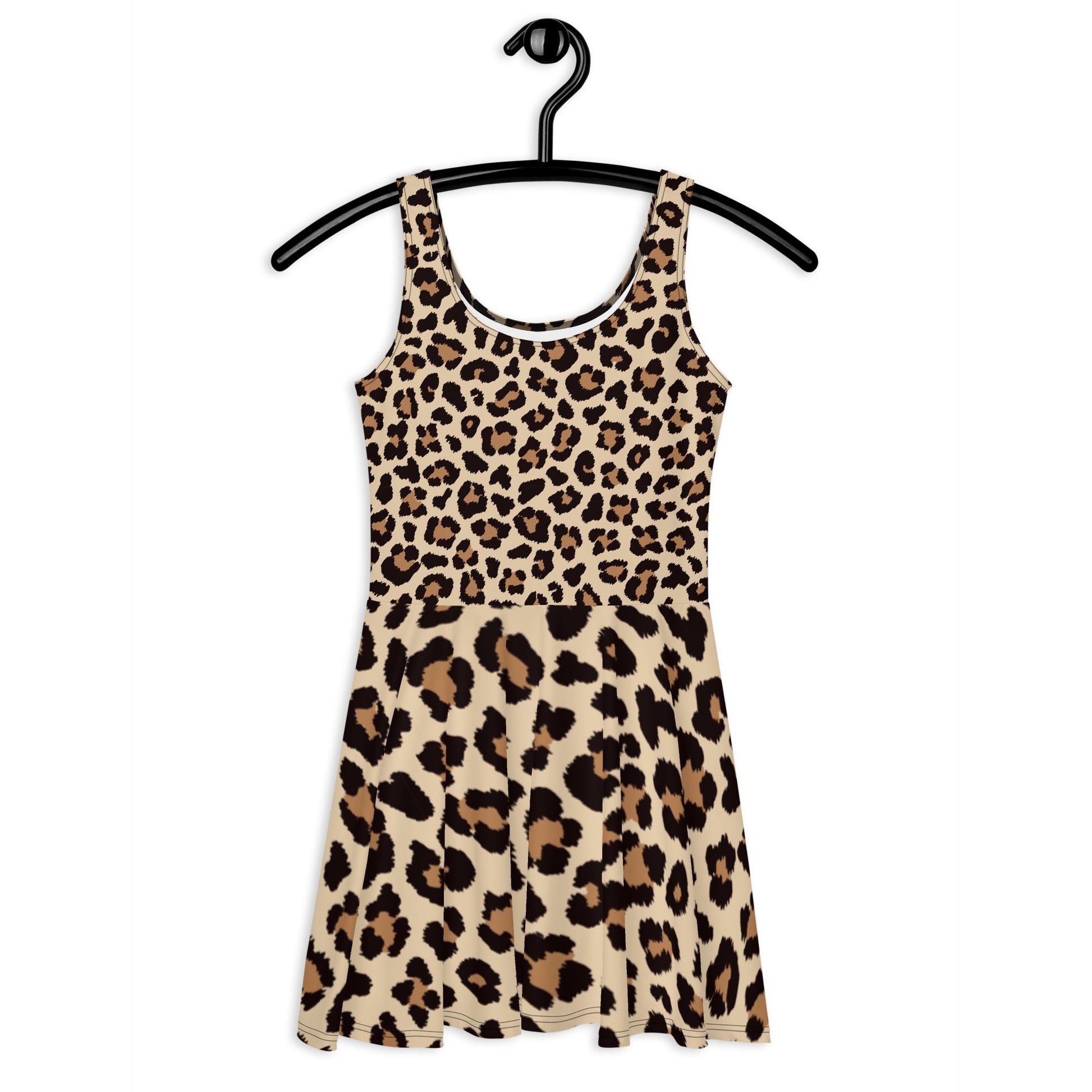 Leopar Chic Feline Women's Skater Dress - FLAKOUT