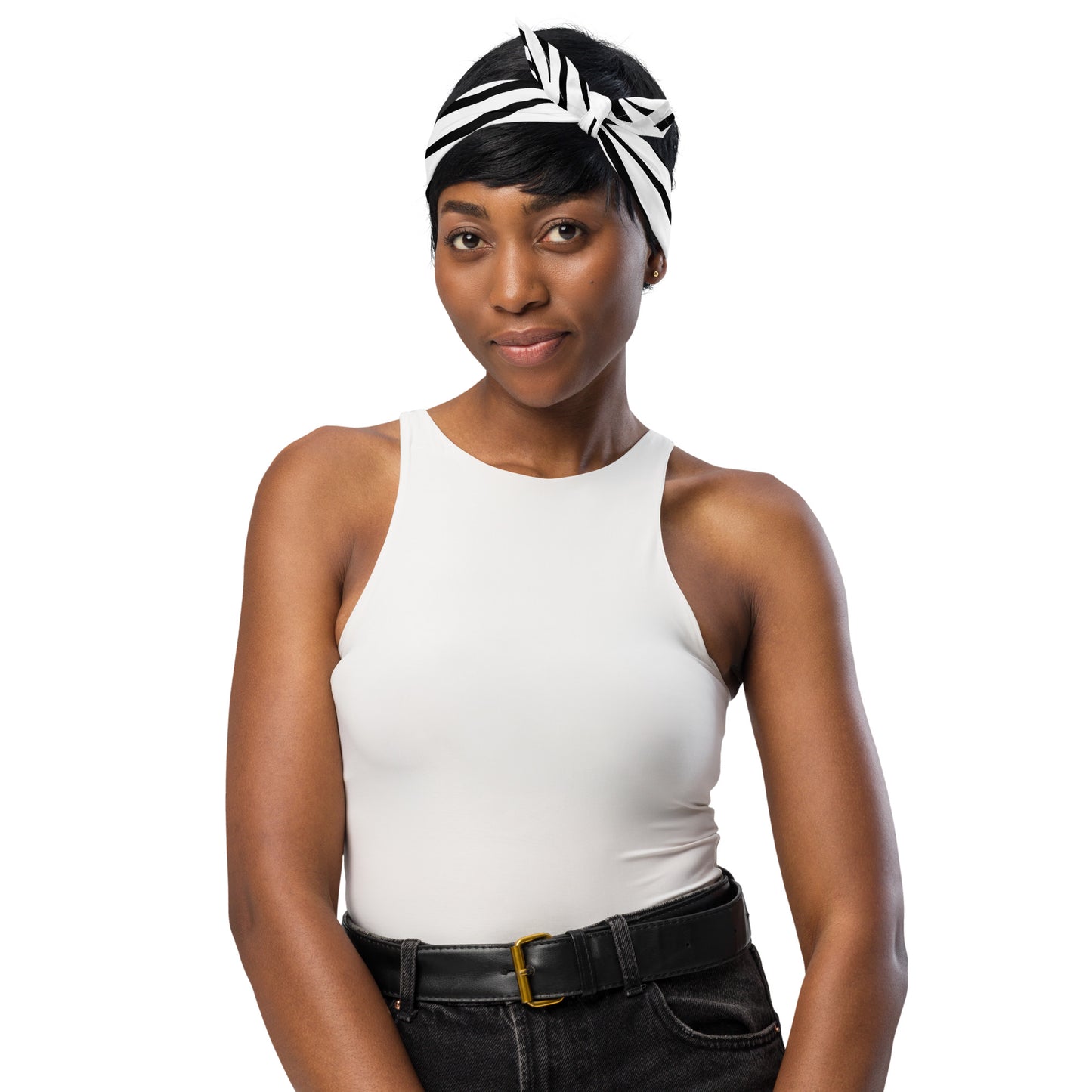 Striped Zebra Vibrance Women's Bandana - FLAKOUT