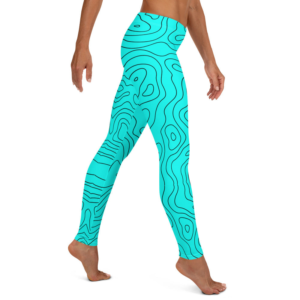 Blue Abyss Women's Leggings - FLAKOUT