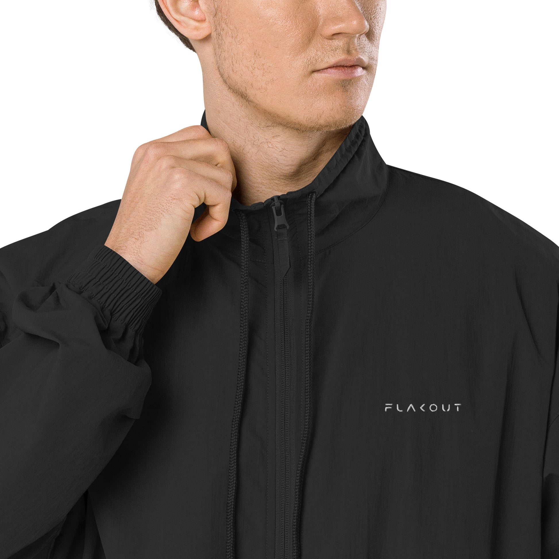 Tracksuit Jacket Embroidered Logo - FLAKOUT