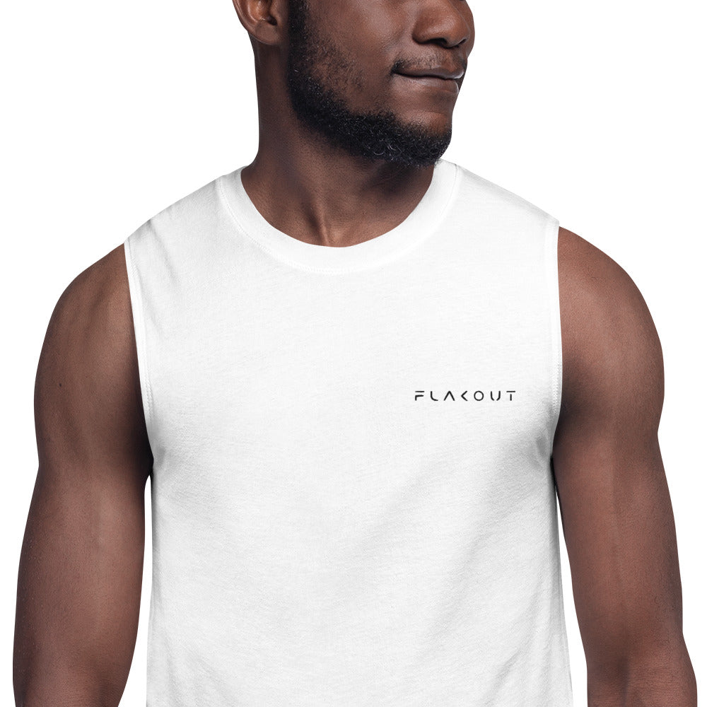 Muscle Shirt Embroidered Logo - FLAKOUT