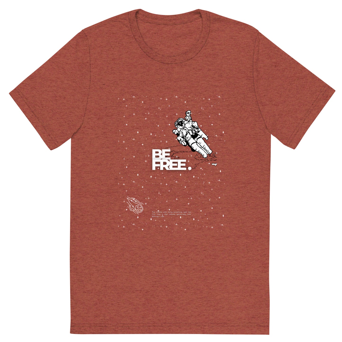 Be Free On Outer Orbit T-shirt - FLAKOUT