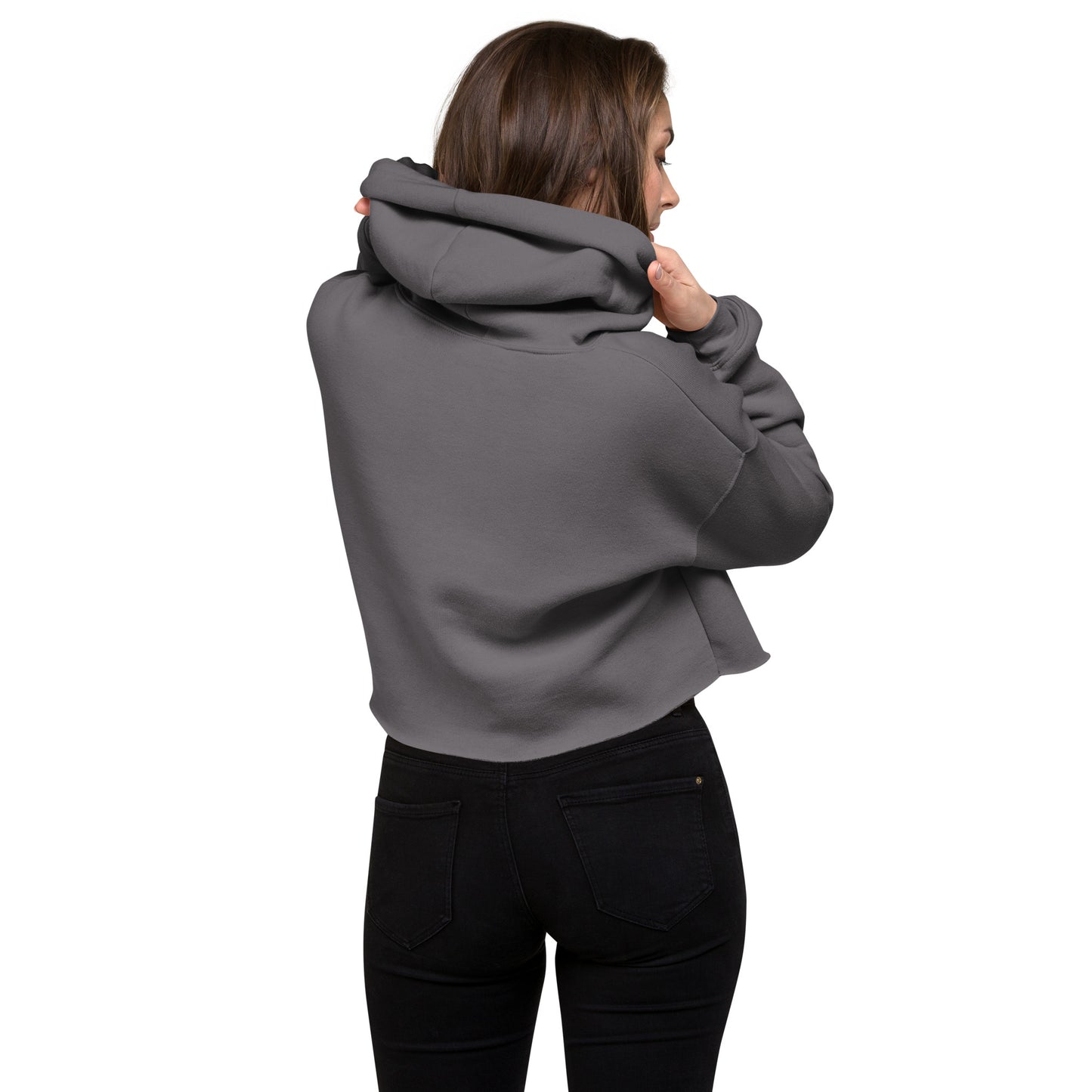 Vivid Existence Live Your Life Women's Crop Hoodie - FLAKOUT